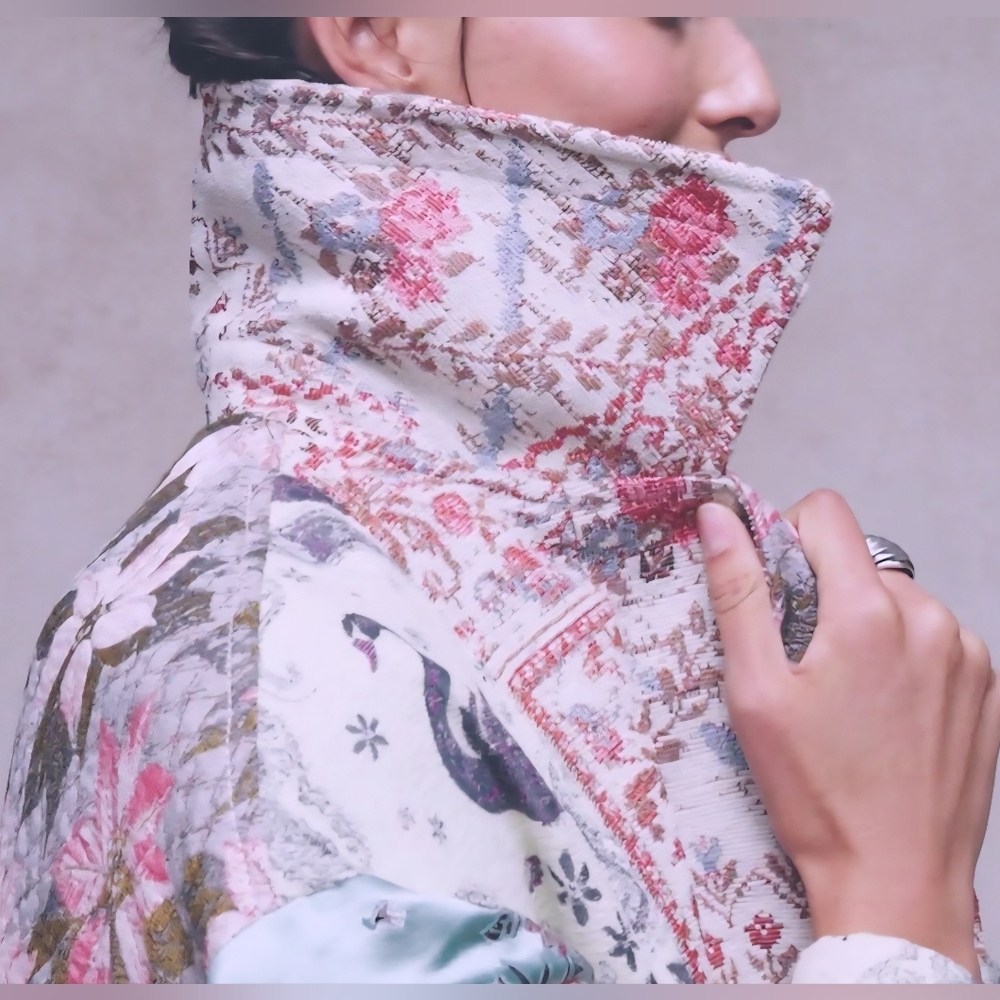 Golden Hour Jacquard Coat,Color Blossom Combo - Picture 10 of 16